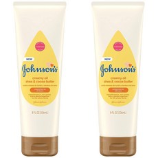 존슨즈베이비 시어 코코아버터 크리미오일 로션 2팩 Johnsons Baby