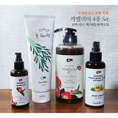 손상된 모발 모근 복원 프로젝트 가는 머리 개선 윤기나는 시네자 까멜리아 샴푸 톳헤어팩 헤어세럼 동백오일 4종세트, 1개, 500ml