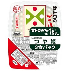 사탕밥 야마가타현산 유야히메 3끼 세트 200g×3P×3개