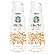 Starbucks 스타벅스 카레멜 마끼야또 커피 크리머 828ml(28oz) 2팩 Caramel Macchiato Coffe Creamer, 2개, 1개입