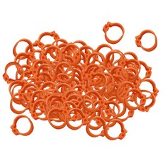 JC 100PCS 비둘기 발찌 안쪽으로 8mm 귤색