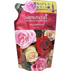 일본직발송 6. SAMOURAI WOMAN (사무라이 우먼) 사무라이 우먼 프리미엄 샴푸 리필 크림 화이트 370ML (X, 1개