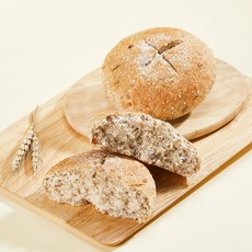 [통밀명가] 통밀빵 통밀코코넛 빵 (130g) HACCP (비건빵/건강빵/통곡물빵/발아통밀/100%수제빵), 130g, 5개
