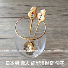 머들러 스노우맨 큐빅 커피스푼 믹싱스푼 홍차 수저 숟가락, T02-5선물 개포장