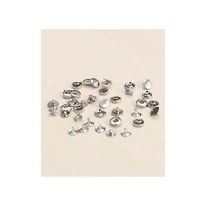 퀼트스타 스프링도트 단추_10mm 은색, 1세트