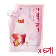 복음자리 냉장 진심의 딸기 1kg 1박스(6개), 단품, 단품