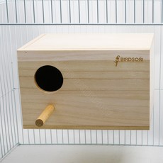 직사각 소형 알통 (일반형/걸이형) 금화조 호금조 십자매 카나리아 문조 잉꼬 다람쥐 둥지, 2.걸이형 내부용(뒷쪽구멍)-부속포함, 1개