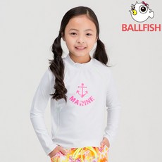 [볼피시] [볼피쉬] 주니어 아동 래쉬가드 수영복 상의 티셔츠 마린4 BGR0104