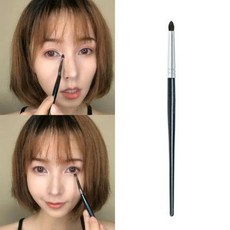 애교살 삼각존 아이메이크업 브러쉬 어플리케이터 샤인 테이퍼드 하안검 아이섀도우 소프트, 01 양모, 01 울 아이 브라이트너