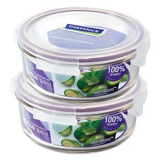 글라스락 퍼플에디션 원형 720ml 2개, 1세트, 720ml x 2p