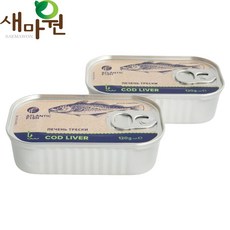 새마원 아이슬란드 대구간 99% 통조림 120g 바다의 푸아그라, 2개
