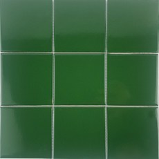 자기질 모자이크타일 97mm모자이크 딥그린 유광, 30cm x 30cm(9조각)=1장, 1개, 그린