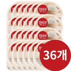 햇반 백미밥, 36개, 209mg
