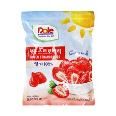  Dole 냉동 딸기 1kg, 1개 