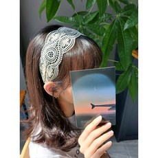 넓은레이스머리띠