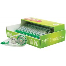 Tombow 68722 MONO Mini Correct Tape 즉시 교정을 위한 신청자 사용 용이 클리어 10Pack