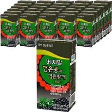 베지밀 검은콩과 검은참깨 두유, 190ml, 48개