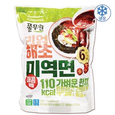 코스트코 풀무원 리얼 해초미역면 매콤비빔, 196g, 6개