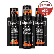 알페신 카페인 샴푸 Black edition 375ml, 3개