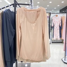 비비안 여성 스킨 슬림 핏 상의 내복 내의(LG9118SBR)