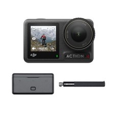 DJI 액션 카메라 Osmo Action 4 어드벤처 콤보 - []4K120fps 대응 방수 카메라 11.3인치 센서 탑재 10-bit & D-Log M 155º 초광각 FOV 최대 7시간 반구동을 실현하는 3가지로 Vlog에 최적