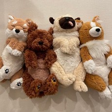아트박스/콤비니 무릎인형★잠자는 쓰야쓰야 강아지, 코기, 선택:코기, 1개