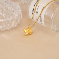 코끼리24k금팬던트