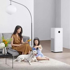 샤오미 미지아 공기 청정기 4 MAX OLED 터치 스크린 디스플레이 신선한 미 홈 앱 와이파이 호환, CN