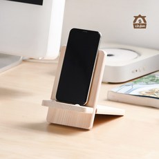 참생활 히노끼 편백나무 휴대폰거치대 스마트폰받침대, 단품, 단품