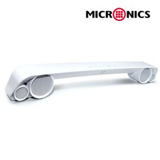 마이크로닉스 BT-1000 V2 커브드 PC 블루투스 2채널 스피커, 화이트