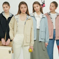 리베레츠 여성플라워리버시블점퍼