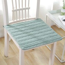 쿠션감 좋은 키높이 얇은 사각 높은 둥근 식탁의자 쿠션 방석 (45x45), 사각방석(그린)
