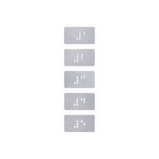 1~5(점자) 엘리베이터 층 번호판 27x15x3(mm) 5개입, 3개