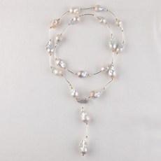 담수진주롱목걸이