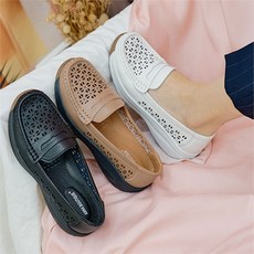 여성옥스퍼드소가죽단화