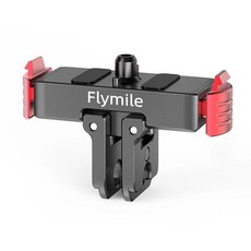Flymile 알루미늄 합금 프레임 케이스 캠코더 하우징 콜드 슈 마운트 보호 확장 브래킷 고프로 히어로 13, 01 Quick Release Base