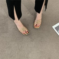 여성섹시 스트랩슬리퍼토오픈슈즈하이힐