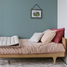 [천삼백케이] [카모마일 런던] Keiko duvet cover - peach puff & rose (S)