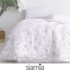 [윤스홈] siamia 모노 스노우리플 60수아사 여름 침구풀세트 퀸