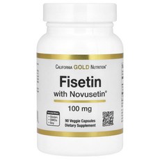 California Gold Nutrition Novusetin 함유 피세틴 100mg 베지 캡슐 90정, California Gold Nutrition N..., 1개