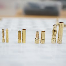 [파츠키츠] 골드잭 2.0mm/3.0mm/3.5mm/4.0mm 총알단자 바나나잭 드론콘넥터 터미널, 3.5mm, 암 (Female), 1개