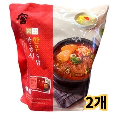 코스트코 궁 안동식 한우국밥 일반박스발송 /냉장 개별포장 간편식 한우사태, 2개, 1.6kg