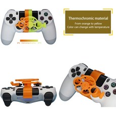 PS4 컨트롤러 레이싱 게임용 미니 스티어링 3D 프린팅 휠 보조 컨트롤러 게임 조이스틱 시뮬레이터 게임패드, 1개, 4.RED