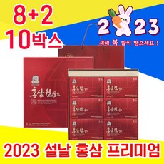 고급 홍삼 원 정관장 2023 명절 설날 설 선물 세트 셋트 5만원 6만원 대 수험생 집들이 예비 시댁 처가 친정 시 부모님 직장 상사 거래처 어르신 감사 효도 첫월급, 8+2 10박스 - 다니마켓