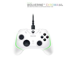 레이저코리아 울버린 V2 크로마 화이트 Wolverine V2 Chroma White 게임 컨트롤러, RZ06-04010200-R3M1/화이트, 1개