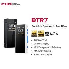 이어폰 FiiO BTR7 블루투스 헤드폰 앰프 MQA USB DAC AMP QCC5124 더블 THX AAA 35mm 44mm 밸런스드 출력 DSD256 LDAC 포함, 2.BTR7 Lightning - btr7