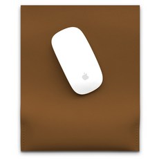 소이믹스 높이조절 손목보호 가죽 마우스패드 SOL7WG, 카멜브라운, 1개