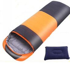 성인용 침낭 아웃도어 여행 캠핑 방한 패밀리 40호 ANysnwo, 레드 면 1.6KG, 1