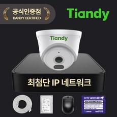 티앤디 AK 200만화소 IP CCTV 세트 PoE 지원 NVR 랜케이블 10M 포함, 실내 카메라 1대세트, HDD 1TB - nvr듀얼출력