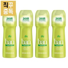 벤 롤온 데오드란트 무향 Ban Roll-On 103ml 4팩, 단품